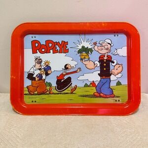 Vintage 1979 Popeye Folding TV Tray King Features Syndicate Metal Lap‎ Tray